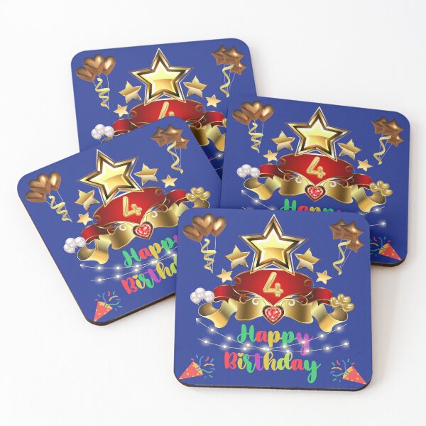 Item preview, 4 years old, Happy birthday 4 years old, (English), Child gift designed and sold by Ksmith-Style.