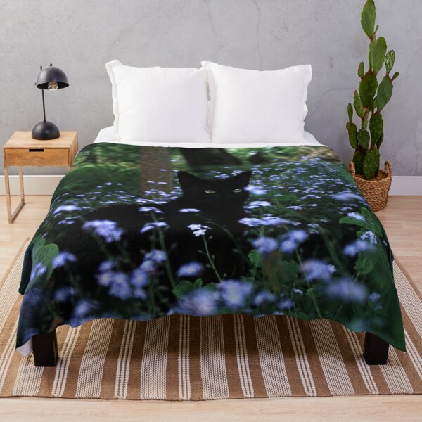 Item preview, Black tomcat Paule in the flowerbed designed and sold by Gourmetkater.