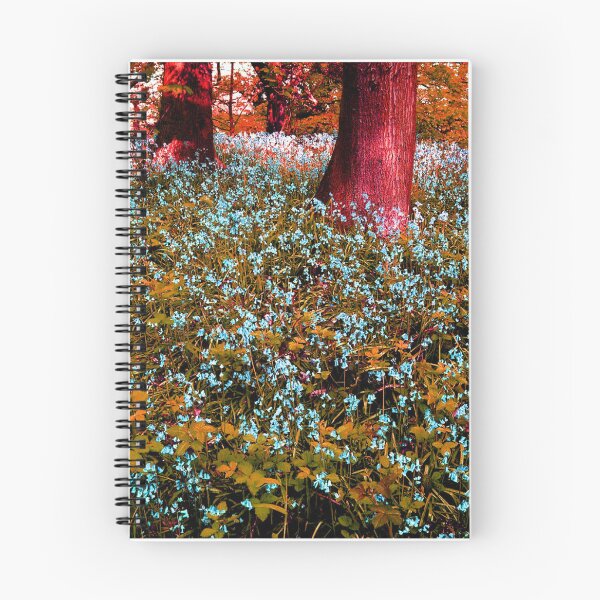 Item preview, Abstract bluebells & trees designed and sold by Nick Pautrat.