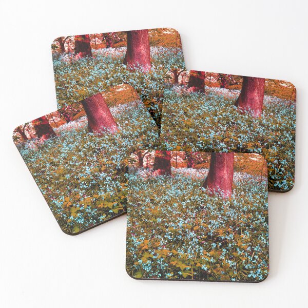 Item preview, Abstract bluebells & trees designed and sold by Nick Pautrat.