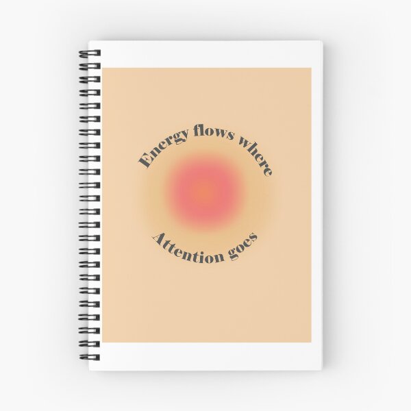 Item preview, Energy flows where attention goes, positive affirmations art, home decor art designed and sold by shreya ranjan.