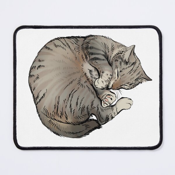 Item preview, Tabby cream cat sleeping designed and sold by Petcetera.