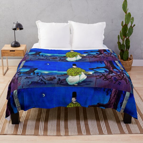 Item preview, Kiyochika’s “Heian Period Courtier” Ukiyo-e design made more vibrant! designed and sold by CristalleLisa.