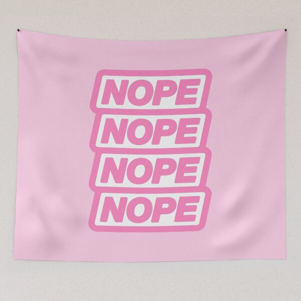 Item preview, Nope in pink designed and sold by Tarroi.