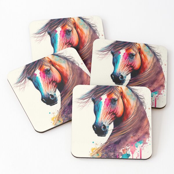 Item preview, Horse Portrait in Watercolors designed and sold by AdamesArtStudio.