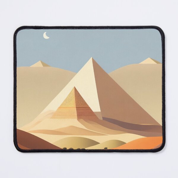 Item preview, Minimalist Boho Pyramids in the Desert designed and sold by BohoRhapsody.