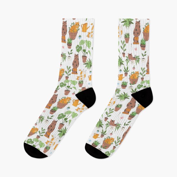 Item preview, cute cats and houseplants  designed and sold by burbura.