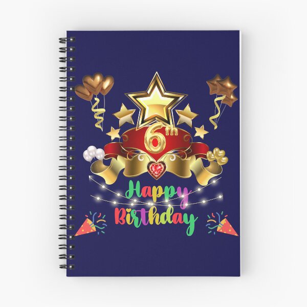 Artikelvorschau, 6 Jahre alt, Alles Gute zum Geburtstag 6 Jahre alt, (Englisch), Kindergeschenk entworfen und verkauft von Ksmith-Style.