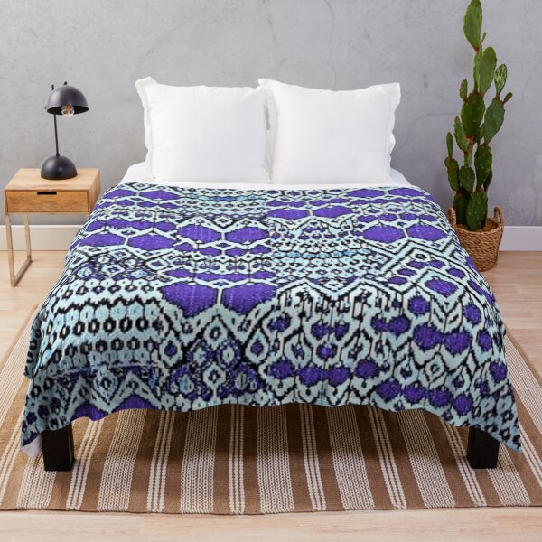 Item preview, Purple Binding the clouds classic ancient ikat pattern designed and sold by LeFabriqueOuz.