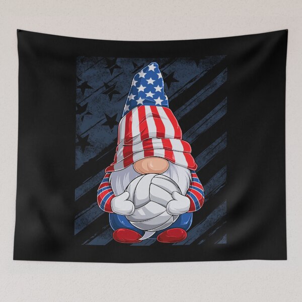 Item preview, Volleyball Gnome 4th of July US Flag for Boys and Kids designed and sold by grinta2021.