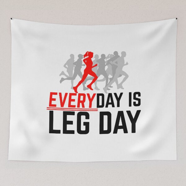 Item preview, Everyday Is Leg Day Female Runner designed and sold by thingsandthings.