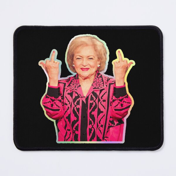 Item preview, Betty White Middle Finger, Funny Two Middle Fingers  designed and sold by FortyTwoCustomm.