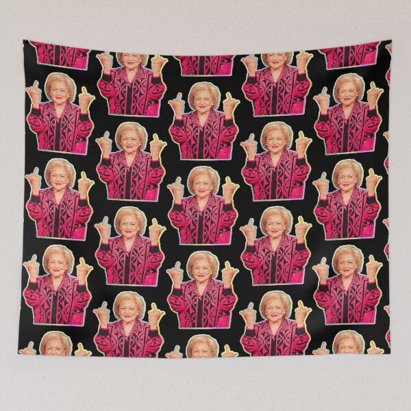 Item preview, Betty White Middle Finger, Funny Two Middle Fingers  designed and sold by FortyTwoCustomm.