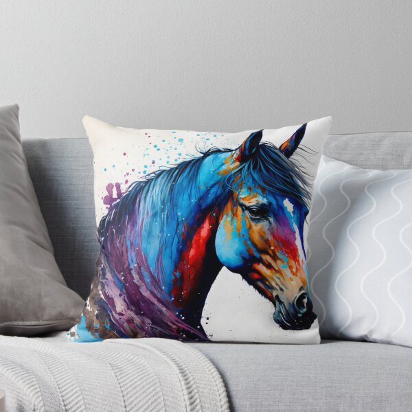 Item preview, Horse Portrait with Vibrant Colours designed and sold by AdamesArtStudio.