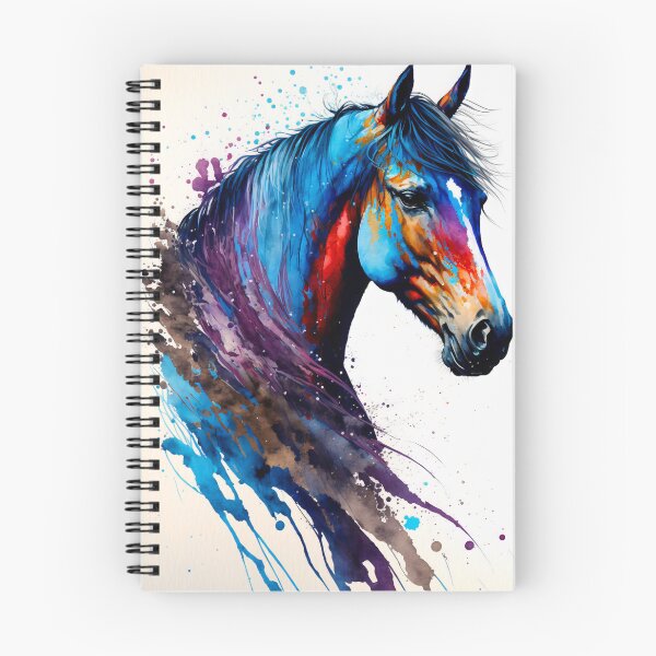 Item preview, Horse Portrait with Vibrant Colours designed and sold by AdamesArtStudio.