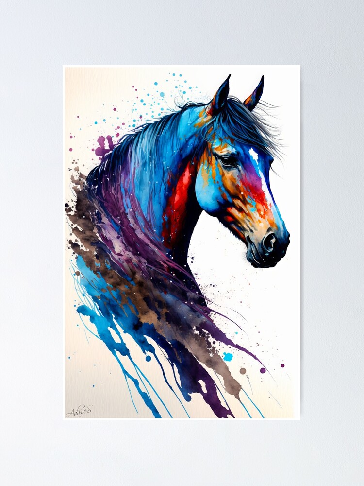 Horse Drawing in Colored Pencil | Horse drawings, Horses, Horse drawing