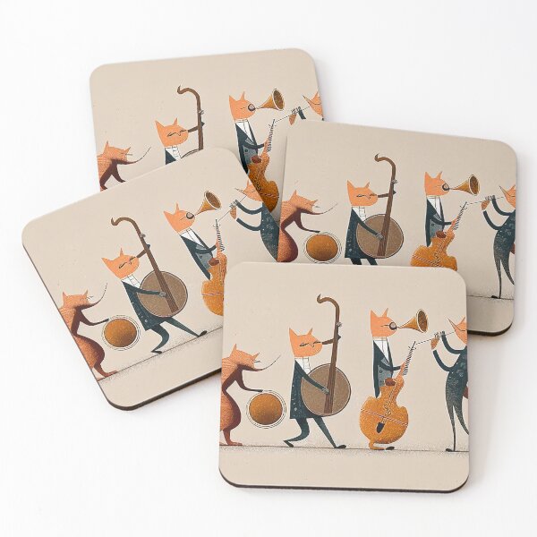 Item preview, Cats Playing Jazz designed and sold by WalterWhatFace.