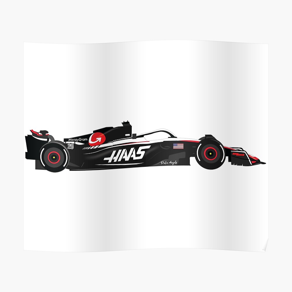Haas F1 Team car 2023 VF23 Kevin Magnussen Nico Hulkenberg/