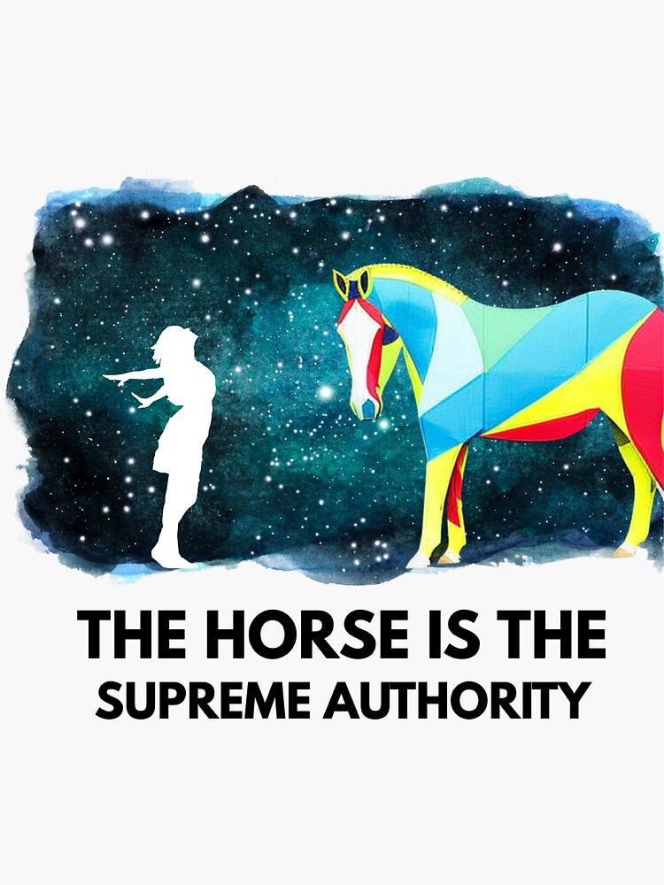 Supreme 2025 horse sticker