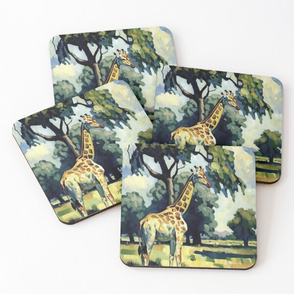 Item preview, Giraffe Impressionist Art designed and sold by WalterWhatFace.