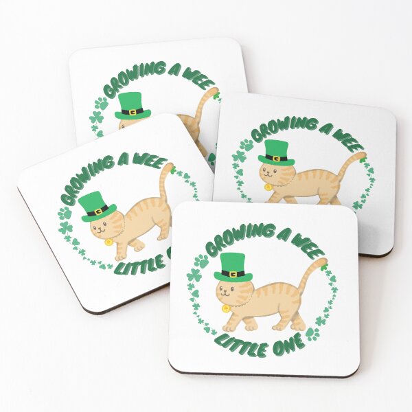 Item preview, Growing A Wee Little One mothers Pregnancy st patricks day cat baby paw designed and sold by uriwe.