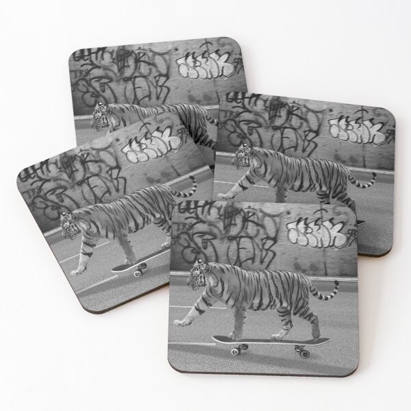 Item preview, Tiger on Skateboard, Tiger Skating designed and sold by lailashack.