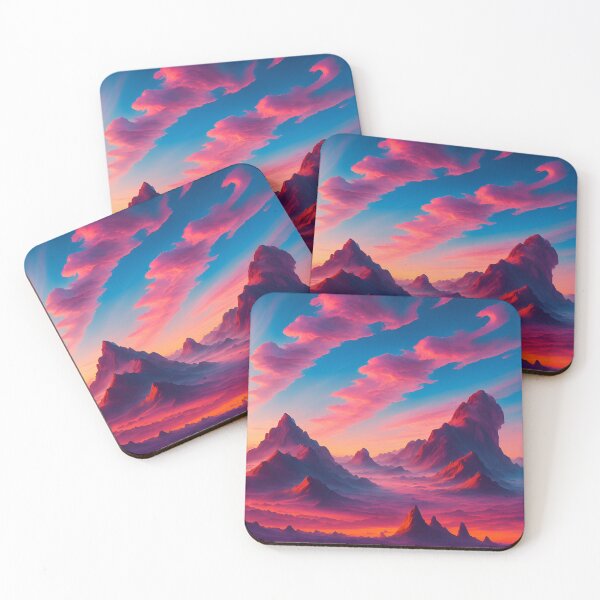 Item preview,  A Vivid Sunrise Over The Mountains Ai Generated Art designed and sold by AiGens.