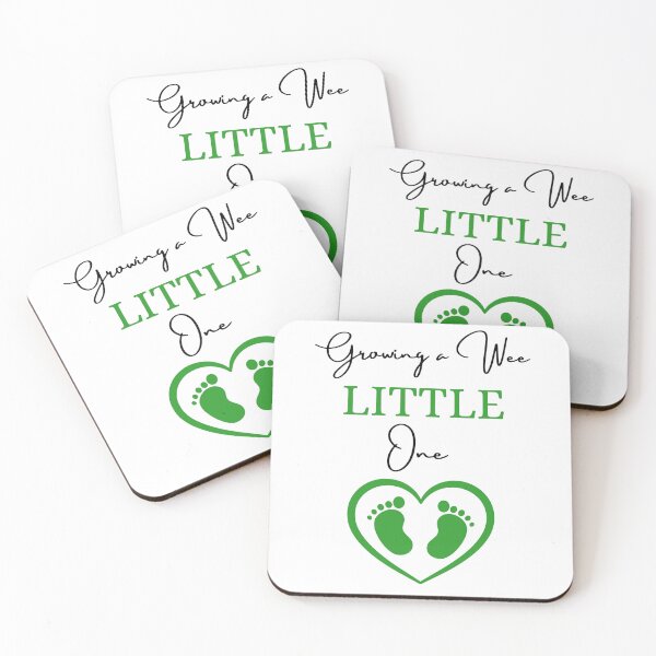 Item preview, Growing A Wee Little One mothers Pregnancy st patricks day baby feet designed and sold by uriwe.