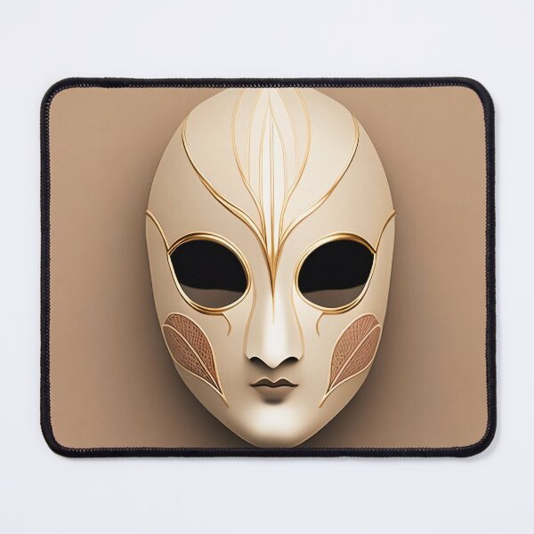 Item preview, Boho Style Gold Minimalist Mask designed and sold by BohoRhapsody.