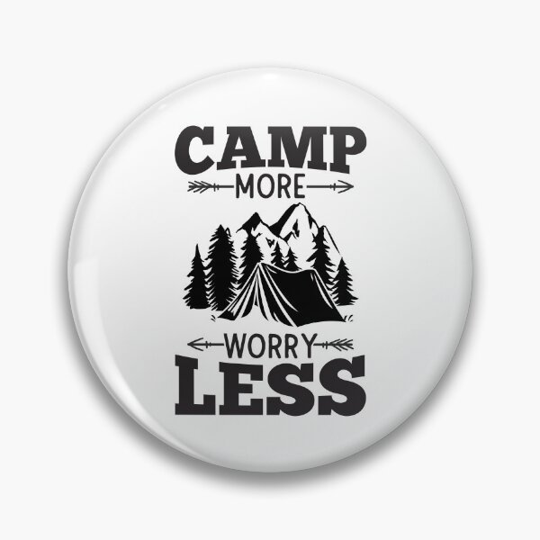 Item preview, CAMP MORE WORRY LESS designed and sold by SticerOcean.