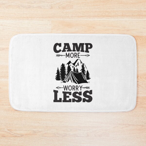 Item preview, CAMP MORE WORRY LESS designed and sold by SticerOcean.