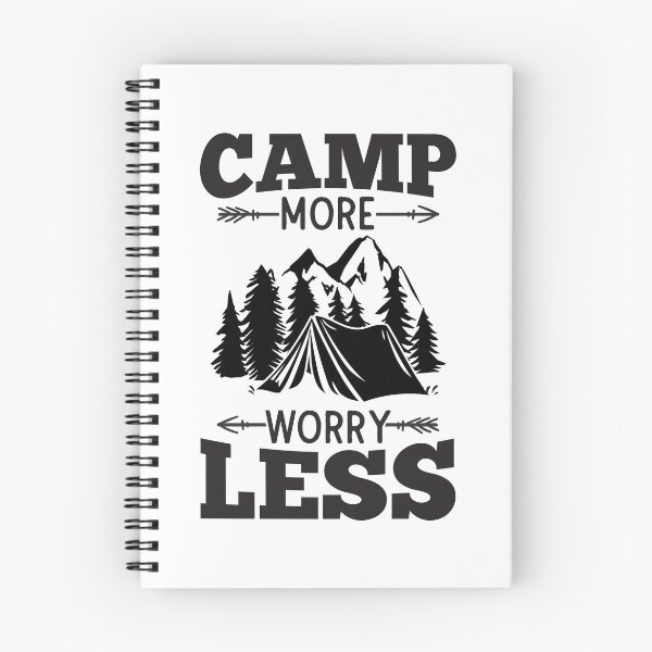 Item preview, CAMP MORE WORRY LESS designed and sold by SticerOcean.