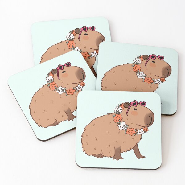 Item preview, This capybara is on vacation  designed and sold by Yarafantasyart.