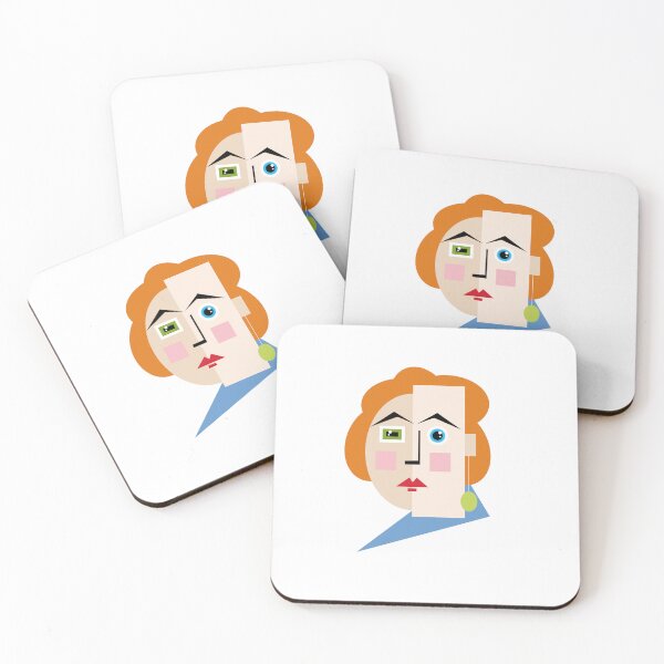 Item preview, abstract woman face designed and sold by SunGraphicArt.