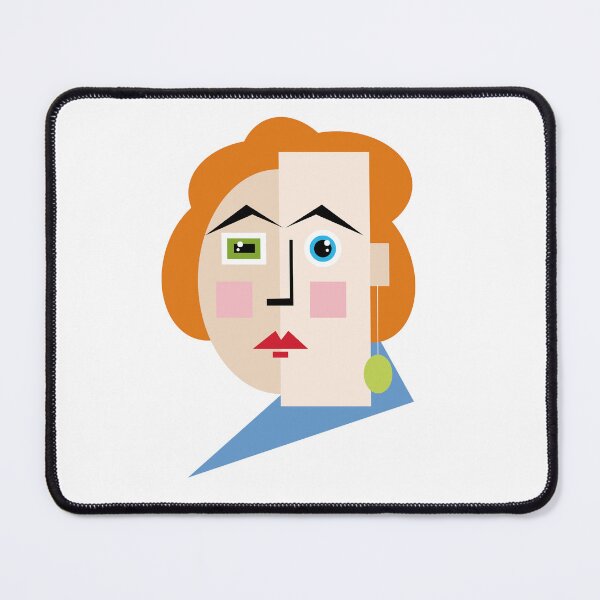 Item preview, abstract woman face designed and sold by SunGraphicArt.
