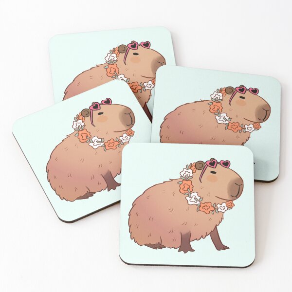 Item preview, Vacation capybara summer time fun capybara time designed and sold by Yarafantasyart.