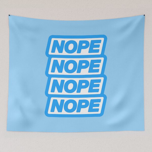 Item preview, Nope in blue designed and sold by Tarroi.