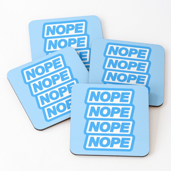 Item preview, Nope in blue designed and sold by Tarroi.