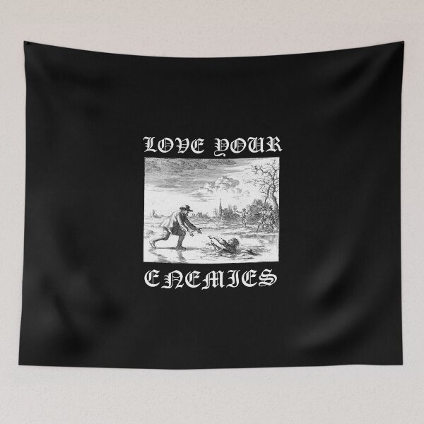 Item preview, Love Your Enemies Anabaptist Mennonite Amish Dirk Willems Gothic designed and sold by Mad Farmer Liberation Front.
