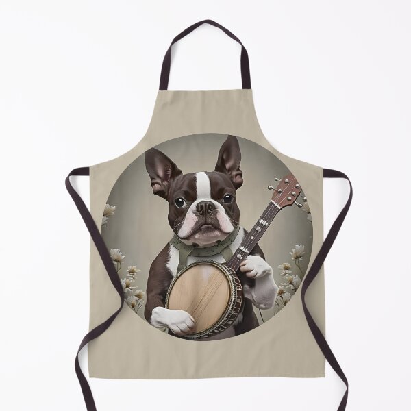 Item preview, Boston Terrier plays Banjo designed and sold by salarkoshop.