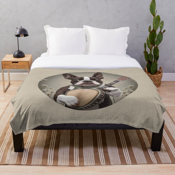 Item preview, Boston Terrier plays Banjo designed and sold by salarkoshop.