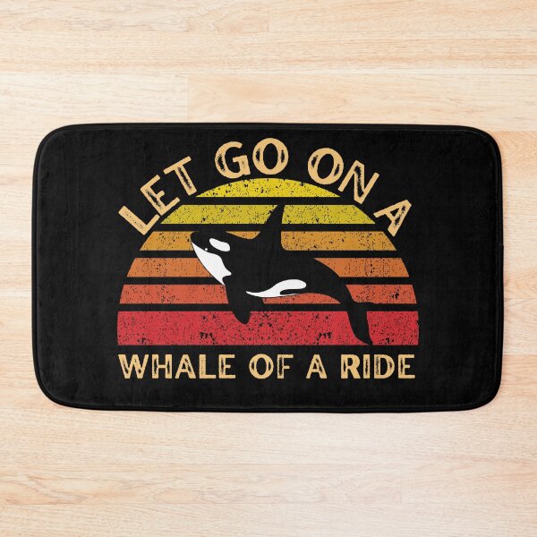 Item preview, Funny orca whale pun retro sunset background Lets go on a whale of a ride designed and sold by Brandonjj.