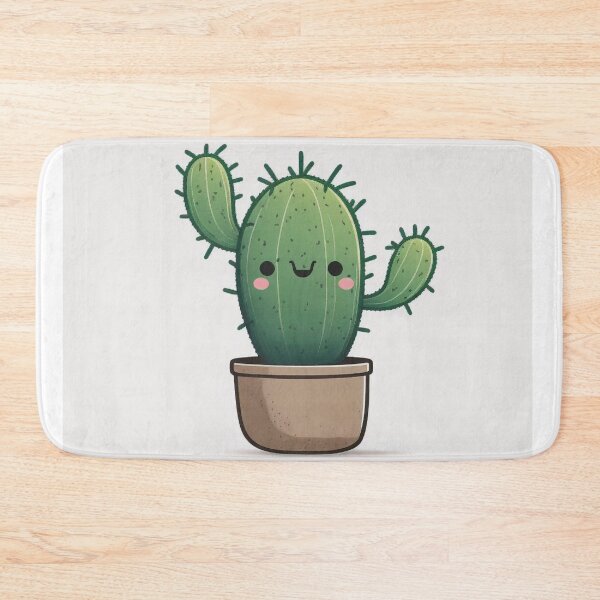 Item preview, Cute potted cactus with smile designed and sold by Neonmountain.