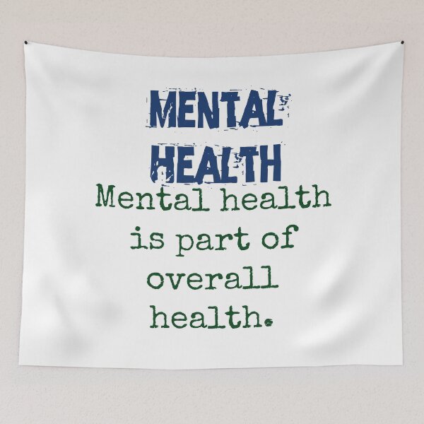 Item preview, Mental Health Is Part Of Overall Health - Mental Health Quote designed and sold by CrankyOldDude.