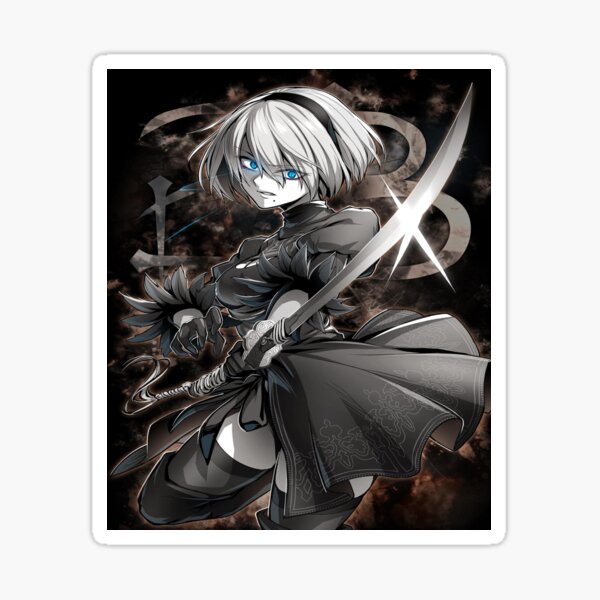 Nier Automata 2B Nier Automata Sword Anime Matte Finish Poster