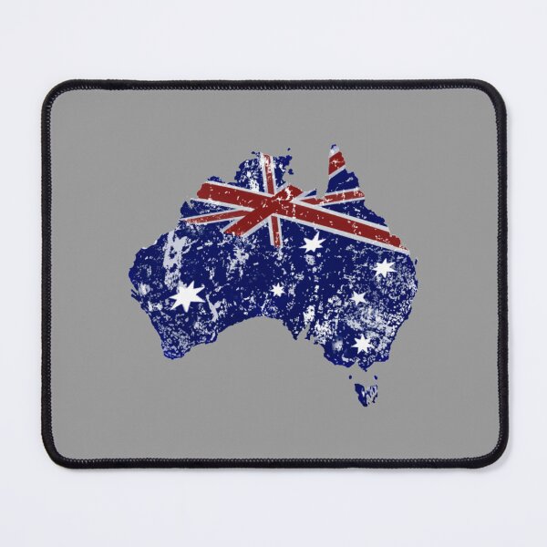 Item preview, Australia. Flag on Map.   designed and sold by MolinelliVintag.