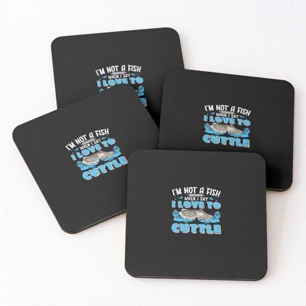 Item preview, Funny I'm Not A Fish When I Say I Love To Cuttle Cuttlefish designed and sold by StrongShirts.