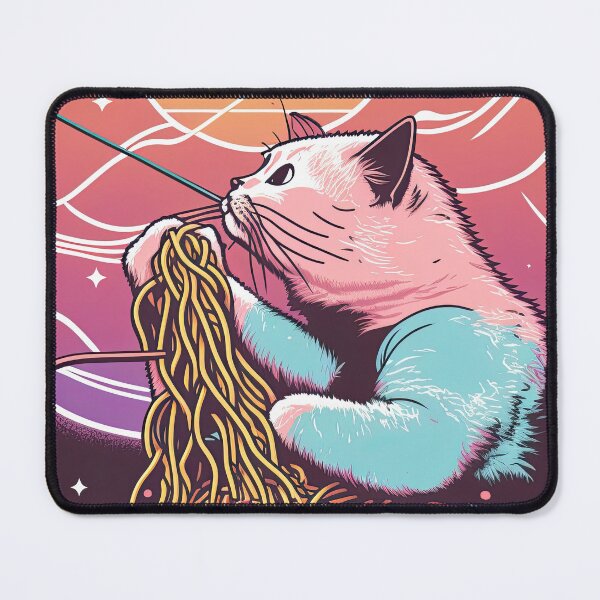 Item preview, Cat Eating Spaghetti: The Spaghetti Chronicles designed and sold by OmStyleStudio.