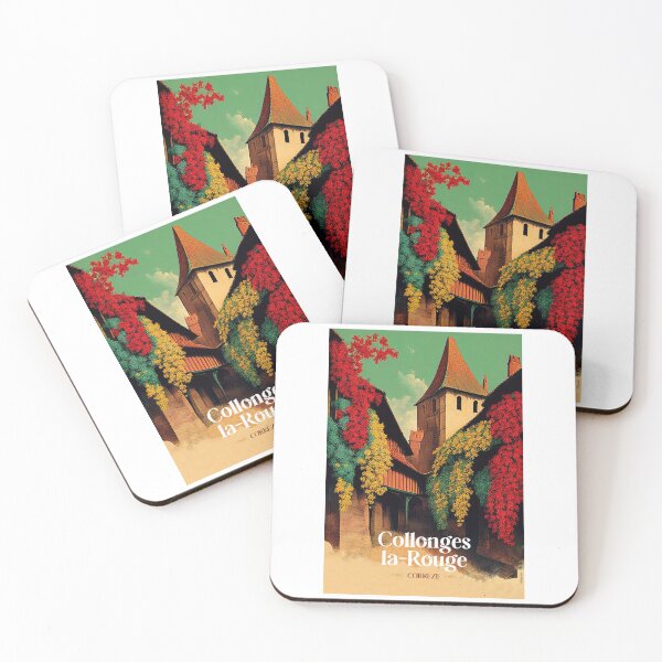 Item preview, Original poster of the Medieval City of Collonges la Rouge in Corrèze designed and sold by Bird Design.
