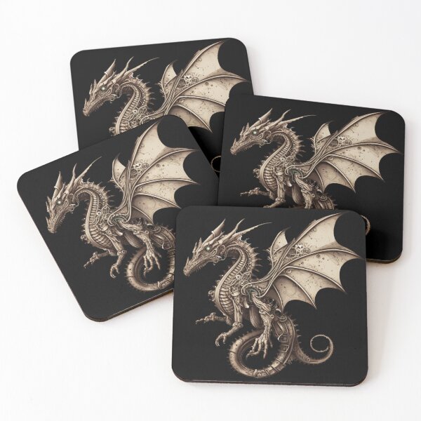 Item preview, Steampunk Dragon fantasy Illustration designed and sold by Gerald Waters.